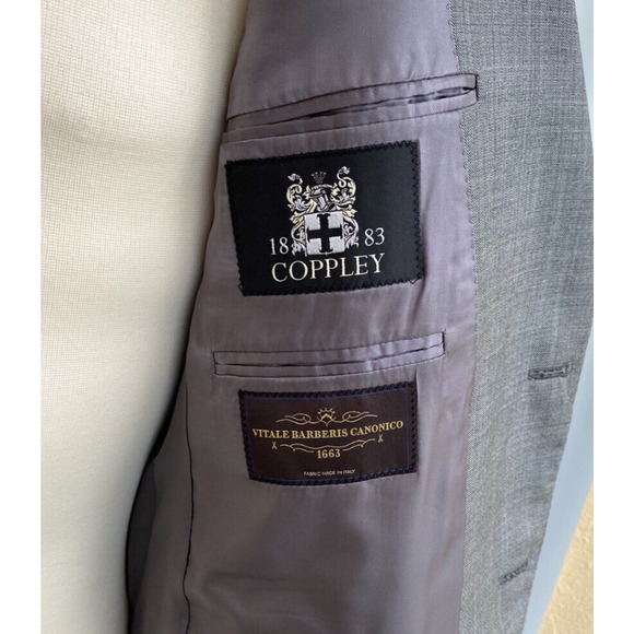 Coppley x Vitale Barberis Canonico Blazer Sport Coat Jacket Sz 42S - Picture 10 of 11